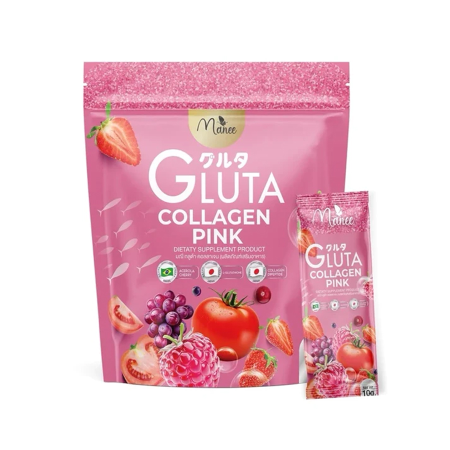 Manee Gluta Collagen Pink - 30 Sachets - Image 2