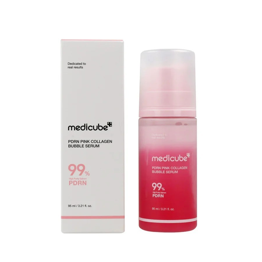 Medicube 99% PDRN Pink Collagen Bubble Serum - 95ml