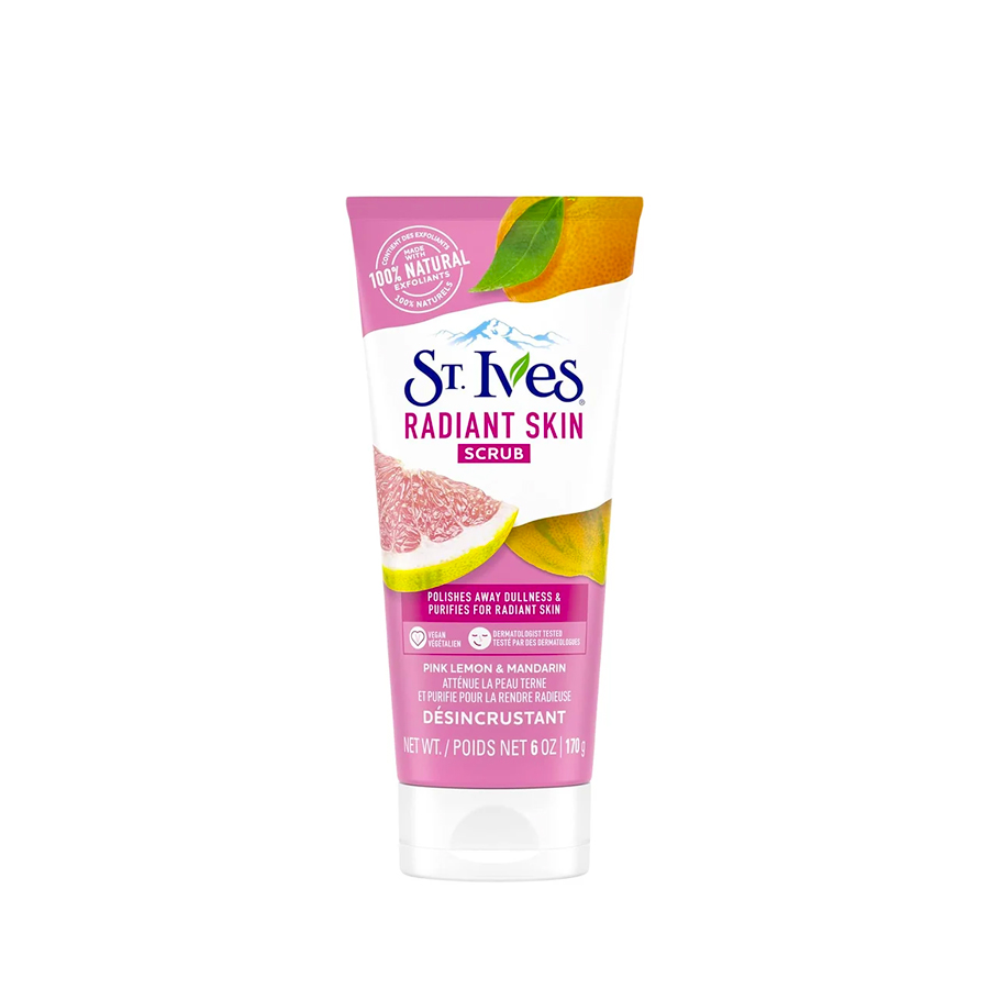 St. Ives Radiant Skin Scrub Pink Lemon & Mandarin - 170g